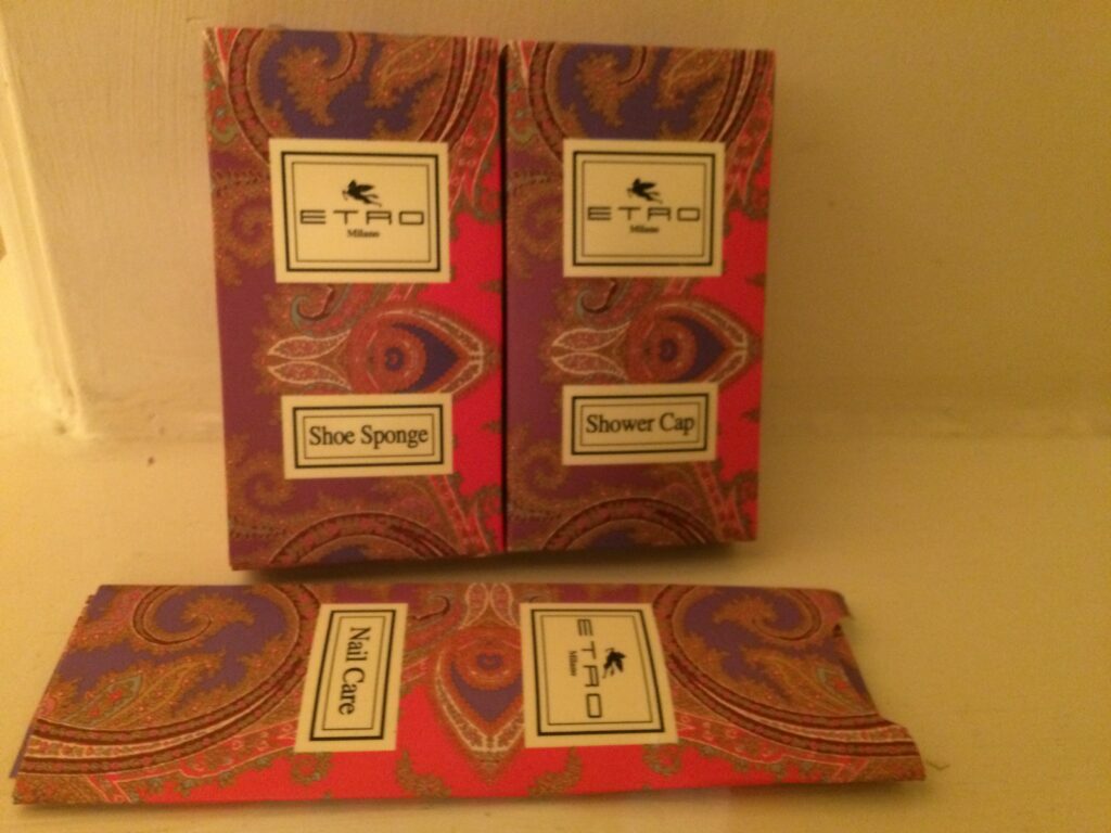 ETRO社のアメニティ